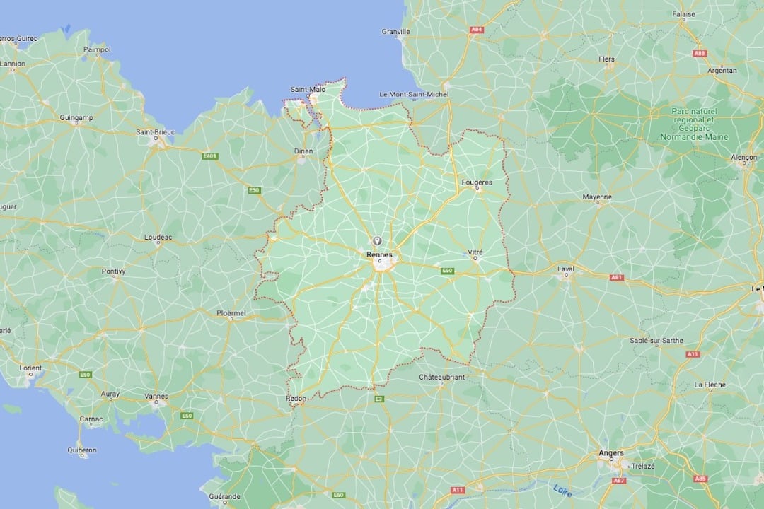 agence référencement local rennes - Google map
